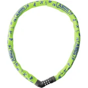 Abus brava steel-o-chain 4804c/75,lime symbols ( 87498 )