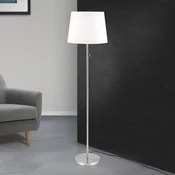 ORION Tekstilna podna lampa Ludwig, mat nikal - Dnevni boravak/blagovaonica - Moderan - bijela - Metal