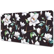 Decormat Podloga za pisalno mizo Pobarvane rože 100x50 cm