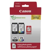 CANON PG-575XL/CL-576XL crna/boja +50DB foto papir original multipak (5437C006)