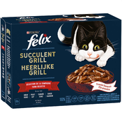 Felix Tasty Shreds vrečke 12 x 80 g po posebni ceni! - Tasty Shreds mešana raznolikost iz dežele (govedina, piščanec, raca in puran)