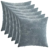 Vidaxl Prevleka za blazino 6 kos HEERLEN Svetlo modra 30 x 30 cm