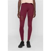 Womens fishnet leggings 2 pcs black+burgundy