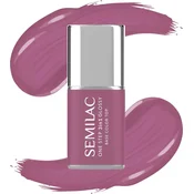 Semilac One Step Glossy 3v1 hibridni lak za nohte S205 vijolično bež 7 ml