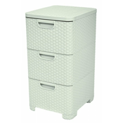 Curver omara s predali Rattan Style 3x 14l l, bež
