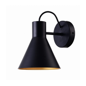 More Zidna Lampa 1X40W E27 Black Mat