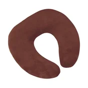 Potovalni vzglavnik podkva - 30x35 cm - rjav