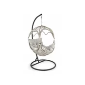 Viseca stolica Houston 1874 202x85x60cm, Svijetlo siva, PVC pletivo, Tkanina