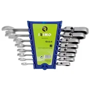 Set okasto-viljuškastih kljuceva sa podešavajucom racnom 8-19mm 19-8-H Irimo