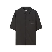Bershka Srajca črna/off-bela