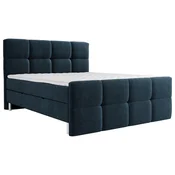 Esposa POSTELJA Z VZMETNICO 140 cm x 200 cm , tekstil temno modra