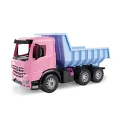 slomart Gradbeno vozilo Giga Trucks, bager Arocs, roza, v škatli