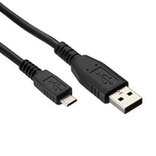 USB kabel (2.0), USB A muški - microUSB muški, 1.8m, crni
