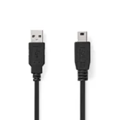 USB 2.0 Kabel | USB-A m – USB Mini M | 2 m | Box Pack | NEDIS