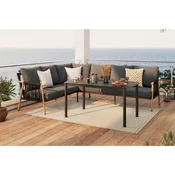 Ambia Garden JEDILNA LOUNGE GARNITURA tkanina aluminij