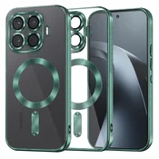 Ovitek Techsuit Luxury Crystal MagSafe za Xiaomi 17T Pro - deep green
