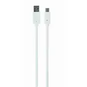 GEMBIRD CCP-USB3-AMCM-W-0.1M USB3.0 AM na Type-C kabel 0,1m bel, (5000136448)