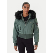 Juicy Couture Bomber jakna JCOIJ225553 Zelena Regular Fit