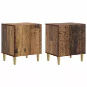 vidaXL Nočna omarica 2 pcs Star les 43 x 34,5 x 50 cm Inženirski les