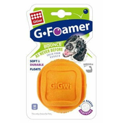 GiGwi Igrača za pse Foamer Ball žogica iz kaljene pene oranžne barve