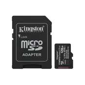Kingston MicroSDXC 128 GB Canvas Select Plus, U1, V10, A1, adapter SD