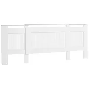 HOMCOM HOMCOM pokrov za radiator iverna plošča, MDF 201D x 19Š x 81,5V cm bela, (5000242379)