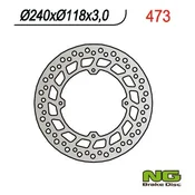 NG Sprednji zavorni disk Honda CR/XR 84-94, 240x118x3 mm 4x6,5 mm