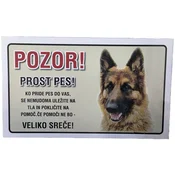 Tabla pozor Prost pes - Krtače, glavniki,.. - Krtače, glavniki in krtače - Krtače, glavniki in rokavice