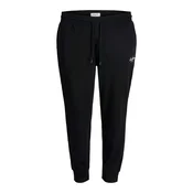 Jack & Jones Plus Hlače JPSTGORDON črna/bela