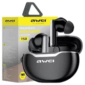 AWEI Earphones Bluetooth 5.3 T50 TWS + stacja dokujaca czarny/black