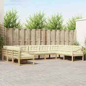 Set vanjskih sofa 7 pcs Cvrsto drvo akacije