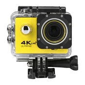 SARAHE WIFI Vodoodporna akcijska kamera Kolesarska 4K kamera Ultra potapljaška 60PFS kamera Čelada kolesarska kamera Podvodna športna kamera 1080P (rumena), (22012638)
