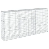 Vidaxl Gabionska košara s pokrovom 300x50x150 cm pocinkano železo