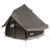 vidaXL vidaXL Tipi šotor s streho Rjava siva 250 x 250 cm Poliester in jeklo, (5000309625)