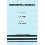 ZEMLINSKY:LIEDER OP.5 HEFTE 2