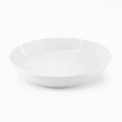 DUKA Čudovit globok porcelanast krožnik 24 cm bel NORD