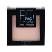 Maybelline Fit Me! Matte + Poreless puder v prahu 9 g odtenek 104 Soft Ivory