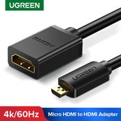 MicroHDMI moški - HDMI ženski adapter