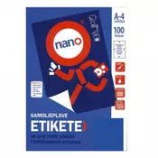 Etikete za laserske i ink-jet pisace Nano, N-204, 64x34 mm, 100/1