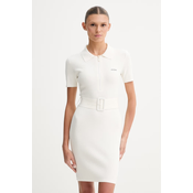 Guess Pletena obleka V6RK08 Z4642 Bela Slim Fit