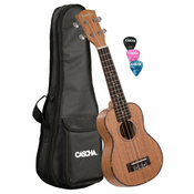 Cascha HH 2026 Premium Mahogany Soprano ukulele Set