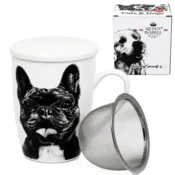 Skodelica francoskega buldoga z infuzerjem 350 ml Darilo za ljubitelja psov