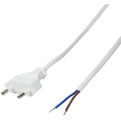 LOGILINK LogiLink tok priključni kabel [1x evropski moški konektor - 1x prosti konec] 1.50 m bela, (20415106)