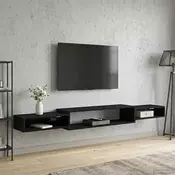 TV ormar za montažu na zid Zidna montaža Crni hrast
