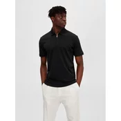 Selected Homme Polo majica Fave 16079026 Črna Regular Fit