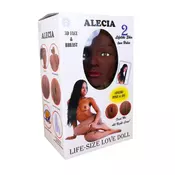 Alecia 3D Vibrating Lutka na Naduvavanje