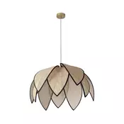 Osram - Viseča svetilka na vrvici DECOR RATTAN 1xE27/15W/230V, premer 67 cm, bež/črna