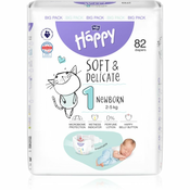 BELLA Baby Happy Soft&Delicate Size 1 Newborn jednokratne pelene 2-5 kg 82 kom