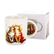 350 ml porcelanasta skodelica z motivom mačke za kavo in čaj