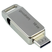 USB ključ Goodram ODA3 16GB z USB 3.2 in USB-C priključkoma - srebrn